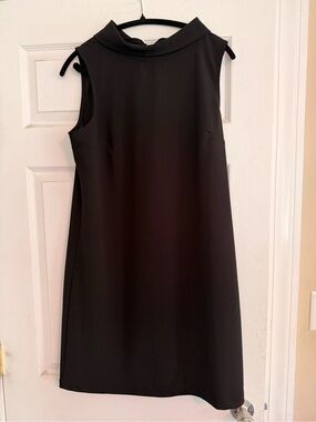 banana republic black fringe dress Banana Republic Fringe-Dot Shift Dress, Black SIZE 6 #873865 E1028